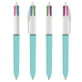 BIC® 4 Colours Fashion balpen 4 Colours Fashion balpen LP light Blue_UP white_RI Black