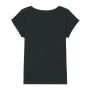 Stella Rounder Slub - Slub vrouwen T-shirt met gevouwen mouw - XS
