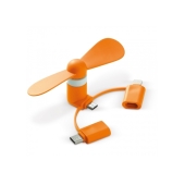 Draagbare mini ventilator - Oranje