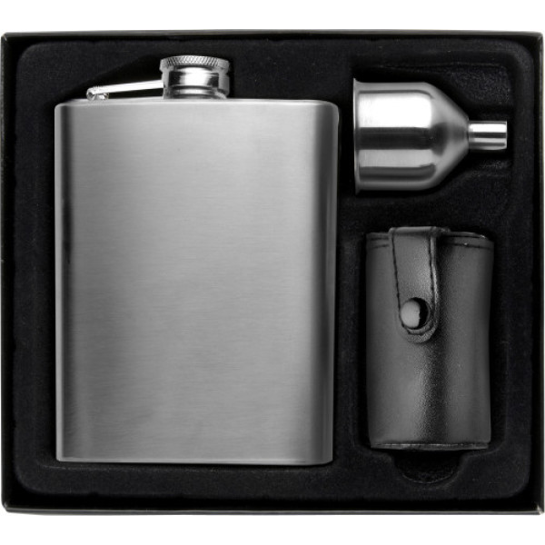 Stainless steel hip flask Brittany