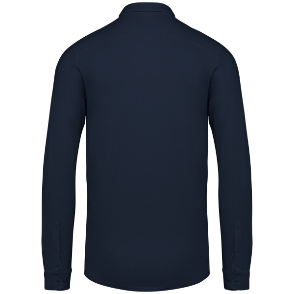 Ecologisch herenoverhemd van jersey Navy Blue XXL