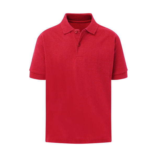 Kids' Cotton Polo - Red