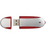 Oval USB - Rood/Zilver - 8GB