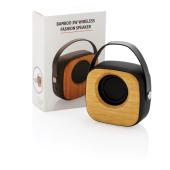 Bamboe 3W draadloze fashion speaker, zwart