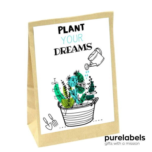 Bloembollengeschenk | zakje bloembollen | plant your dreams