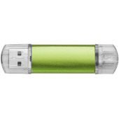 Aluminium On-the-Go (OTG) USB-stick - Groen - 32GB