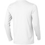 Ponoka biologisch heren t-shirt met lange mouwen - Wit - XS