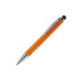 Balpen stylus metaal - Oranje