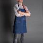 Deluxe denim schort, blauw