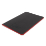 Softcover PU notebook with coloured edge, red