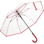AC regular umbrella FARE®-Pure transparent-red
