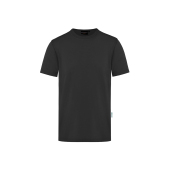 TM 9 Men's Workwear T-Shirt Casual-Flair, from Sustainable Material , 51% GRS Certified Recycled Polyester / 46% Conventional Cotton / 3% Conventional Elastane - black - 2XL