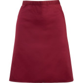 'Colours' Mid Length Apron Burgundy One Size