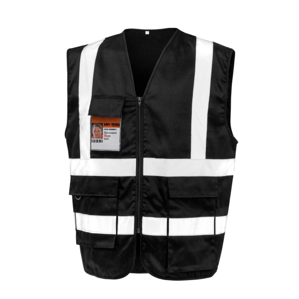 Zipped safety vest