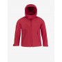 Kids' hooded softshell jacket Red 5/6 jaar