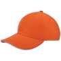 Heavy brushed cap - Oranje/Wit Heavy brushed cap - Oranje/Wit