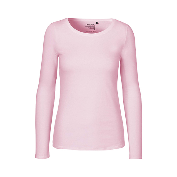 Neutral ladies long sleeve shirt-Light-Pink-XS