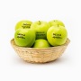 Fruitmand incl. 9 appels met zwarte bedrukking