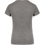 Dames-t-shirt BIO-katoen V-hals Grey Heather XS