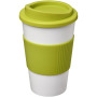 Americano® 350 ml insulated tumbler with grip - White/Lime