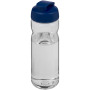 H2O Active® Base Tritan™ 650 ml sportfles met flipcapdeksel - Transparant/Blauw