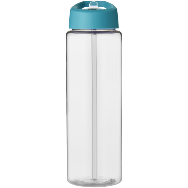 H2O Active® Vibe 850 ml spout lid sport bottle - Transparent/Aqua blue