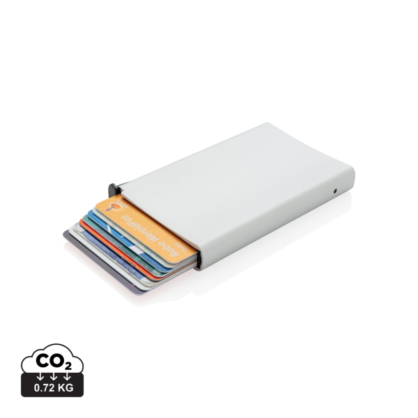Standard aluminium RFID cardholder, silver