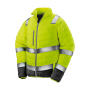 Soft Padded Safety Jacket - Fluo Yellow/Grey