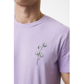 Iqoniq Bryce gerecycled katoen t-shirt, lavender (L)