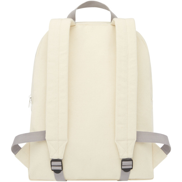 Pheebs 450 g/m² recycled cotton and polyester backpack 10L - Natural