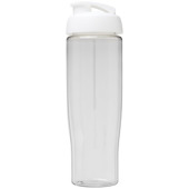 H2O Active® Tempo 700 ml sportfles met flipcapdeksel - Transparant/Wit