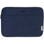 Joey 14 inch GRS gerecyclede canvas laptophoes, 2 l - Navy