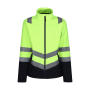 Pro Hi Vis Softshell Jacket - Yellow/Navy - 2XL