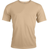 Men's short-sleeved sports T-shirt Sand 3XL