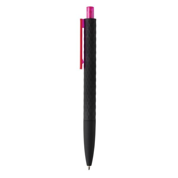 X3 zwart smooth touch pen, roze