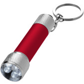 Draco LED sleutelhangerlampje - Rood/Zilver