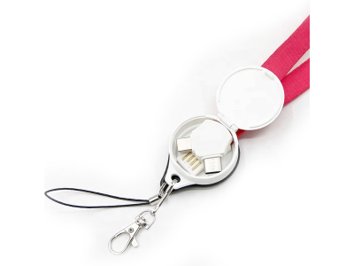 Oplaadlanyard 3 in 1 rond