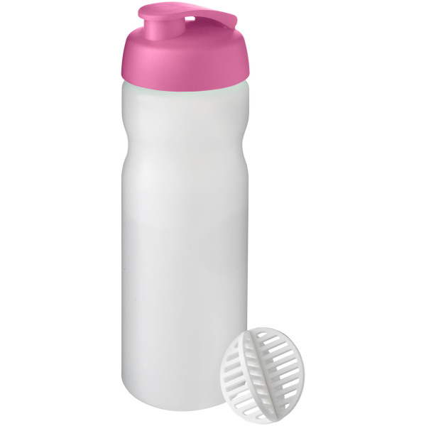 Baseline Plus 650 ml shaker bottle - Magenta/Frosted clear