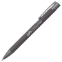 MAIO GUNmetal balpen soft touch met lasergravering - donkergrijs