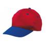 5 panel katoenen baseball cap CALIMERO - blauw, rood