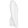 Supima® dames-T-shirt ronde hals lange mouwen White XL