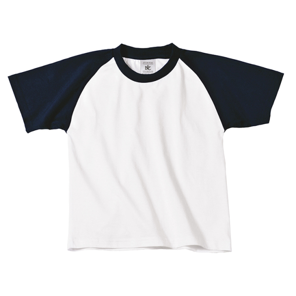 Base-Ball/kids T-Shirt - White/Navy
