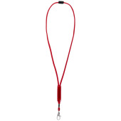 Landa lanyard met veiligheidssluiting en verschuifbare PVC hoes Landa lanyard met veiligheidssluiting en verschuifbare PVC hoes