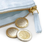 EarthAware™ Organic Spring Purse - Pastel Blue - One Size