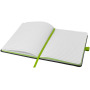 Color-edge A5 hardcover notitieboek - Zwart/Lime