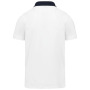 Tweekleurige herenpolo jersey White / Navy 3XL