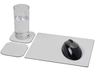 Brite-Mat® combiset 3 van muismat en onderzetter Brite-Mat® combiset 3 van muismat en onderzetter