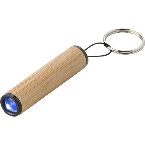 Bamboe mini-zaklamp met sleutelhanger Ilse