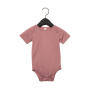 Baby Triblend Short Sleeve Onesie - Mauve Triblend - 6-12