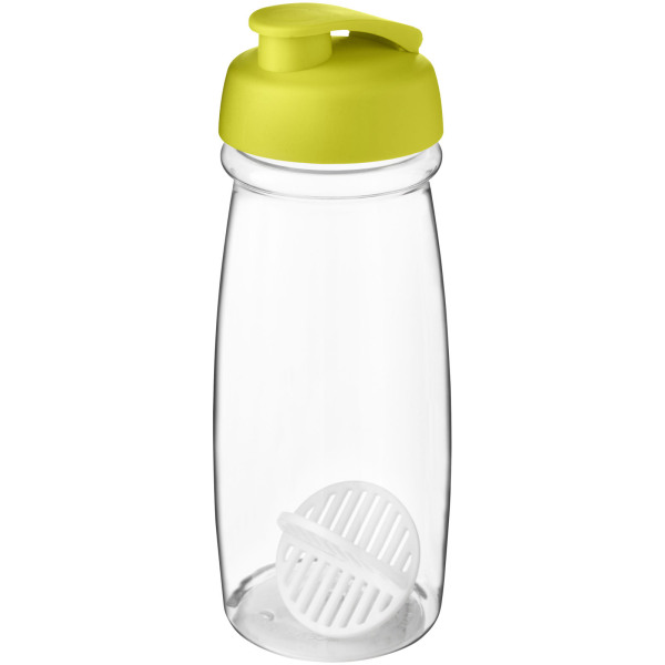 H2O Active® Pulse 600 ml shaker bottle - Lime/Transparent